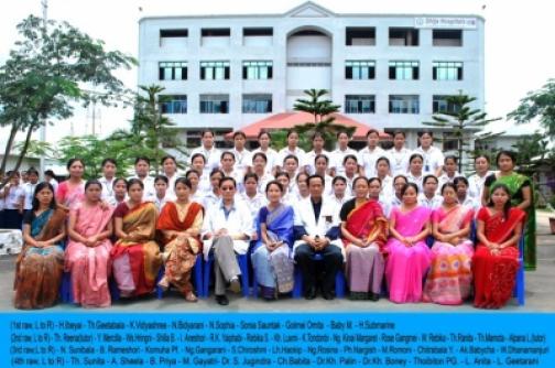 Second batch students with Shija Academy of Nursing (SAN) staffs