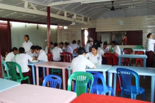 Hostel dining room of Shija Academy of Nursing Hostel