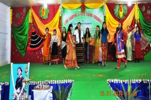 Fashion show presented by Shija Academy of Nursing students