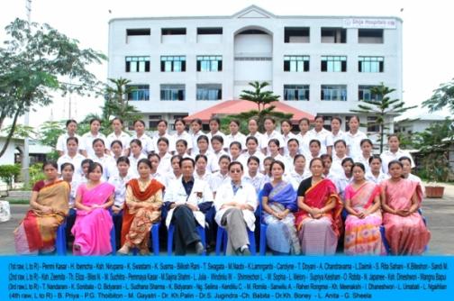 Third batch students group photo with Shija Academy of Nursing Staffs